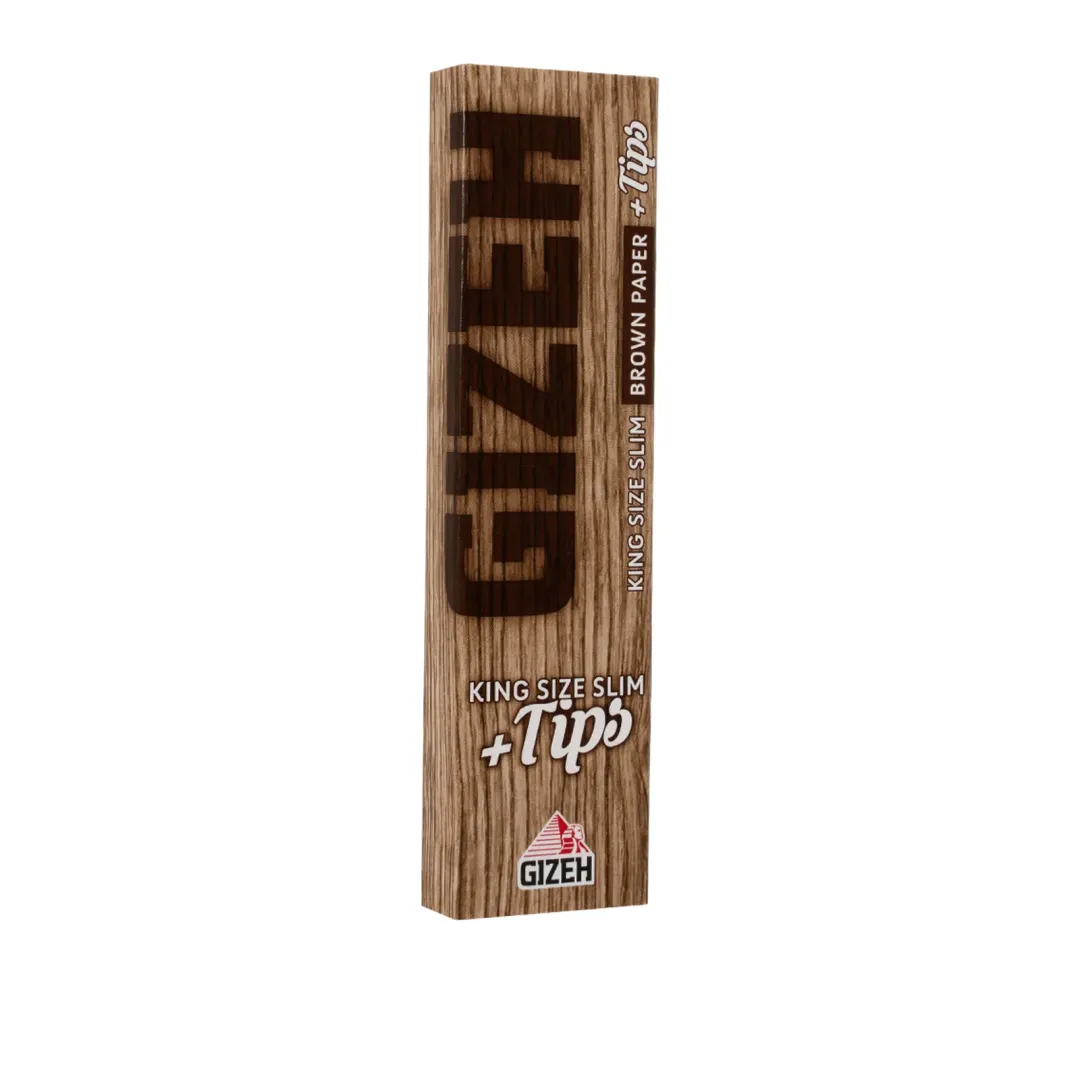 Gizeh Brown Paper King Size Slim und Tips