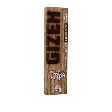 Gizeh Brown Paper King Size Slim und Tips