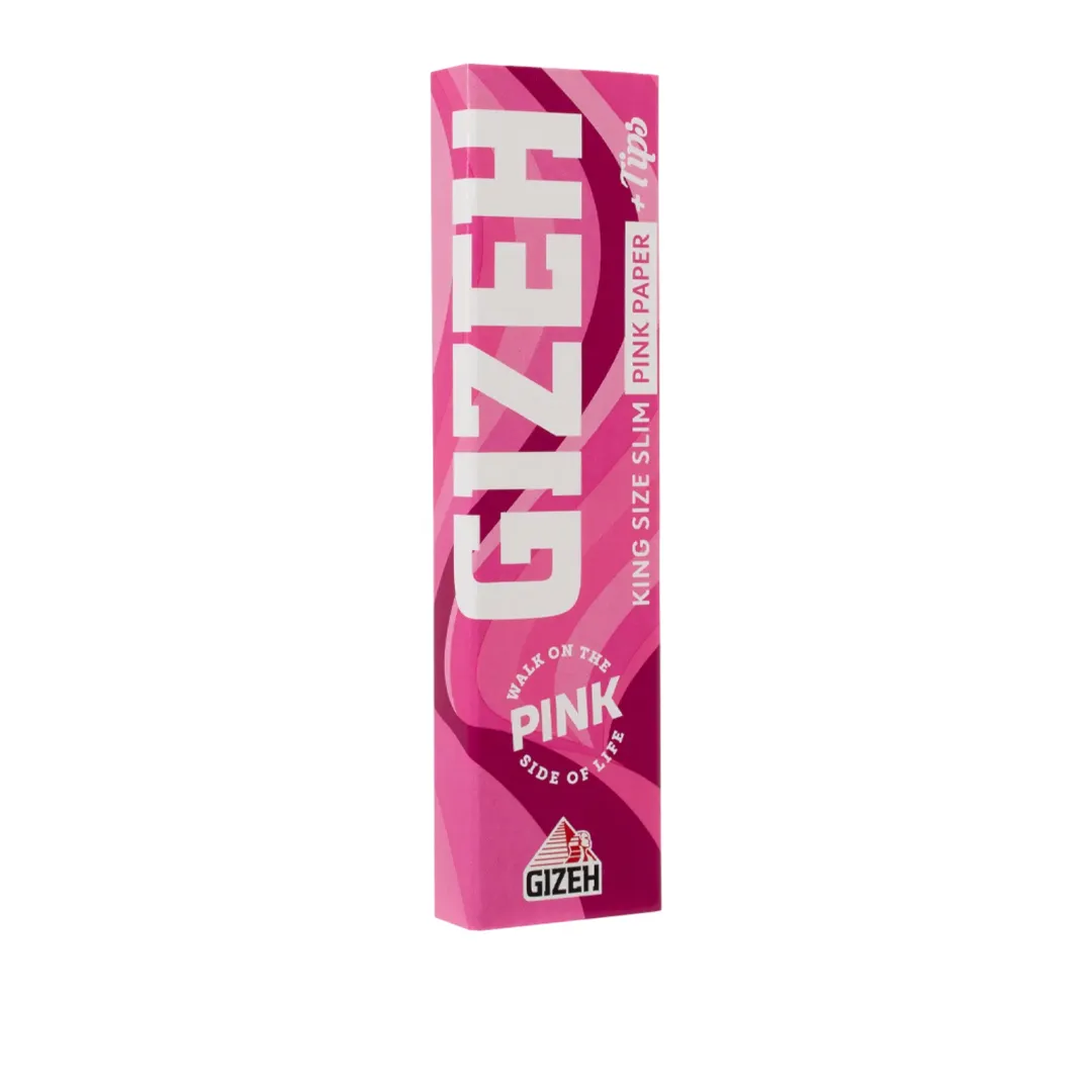 Gizeh All Pink Paper King Size Slim and Tips