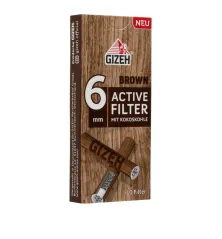 Gizeh Brown Active Filter Ø6mm 10 Stk