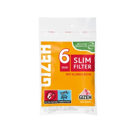 Gizeh Slim Filter Ø6mm 120 pcs