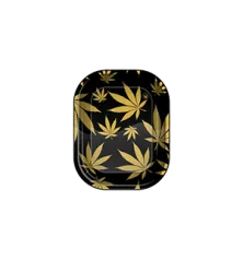 FIRE-FLOW™ Gold Leaves Rolling Tray micro