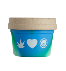 RE:Stash Mason Jar We'd Love Peace Ocean 4oz