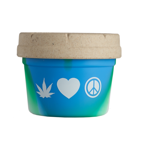 RE:Stash Mason Jar We'd Love Peace Ocean 4oz