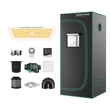 Mars Hydro TS1000 grow box complete set - 70x70x160cm