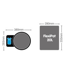 AutoPot FlexiPotXL 1 system with 20L FlexiPot and 47L tank