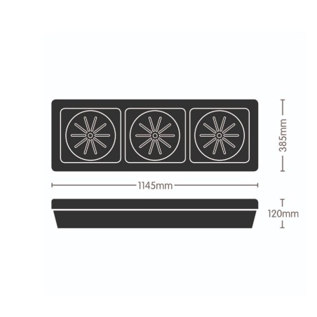 AutoPot Auto3 XL System - incl. 3x 25L pots