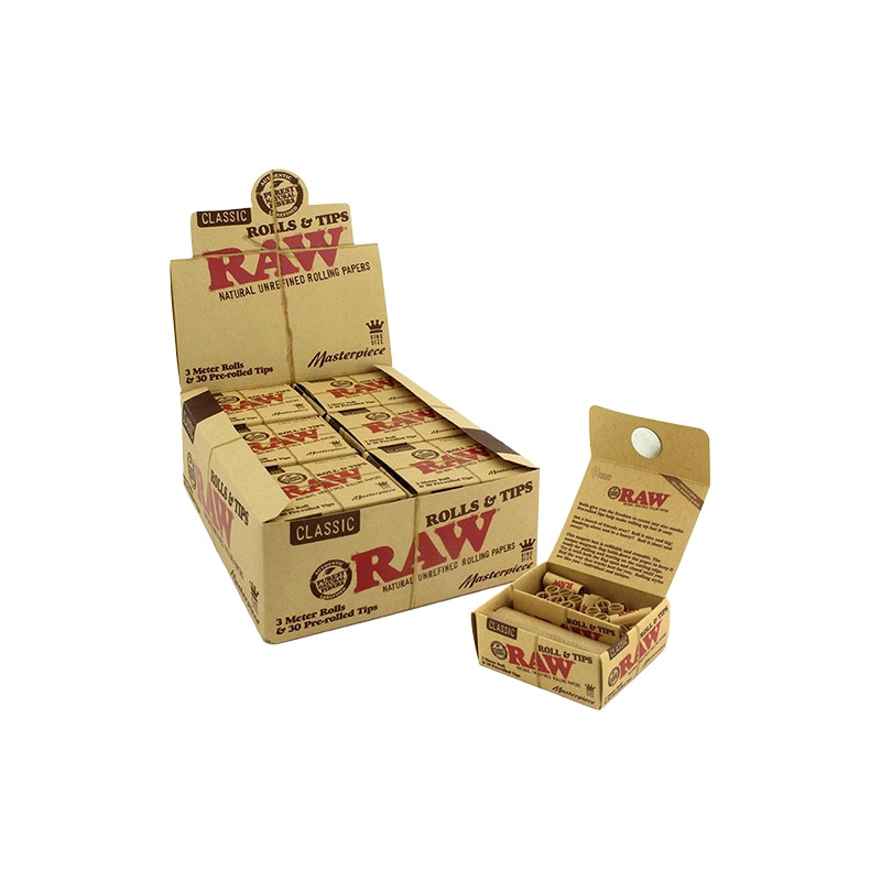 RAW Classic Masterpiece Kingsize Rolls und Filter - 12er Box