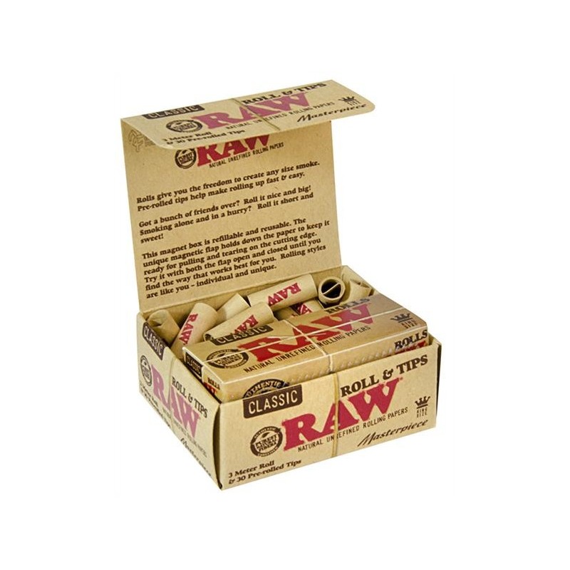 RAW Classic Masterpiece Kingsize Rolls and Filter