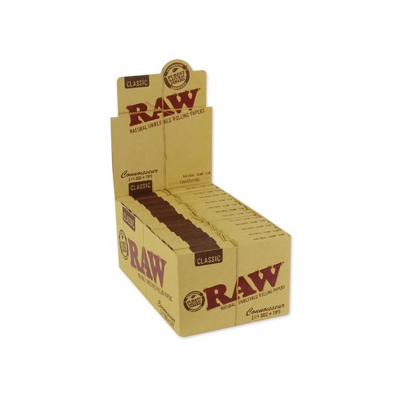 RAW Classic Connoisseur 1¼ Size Paper und Filter Tips - 24er Box