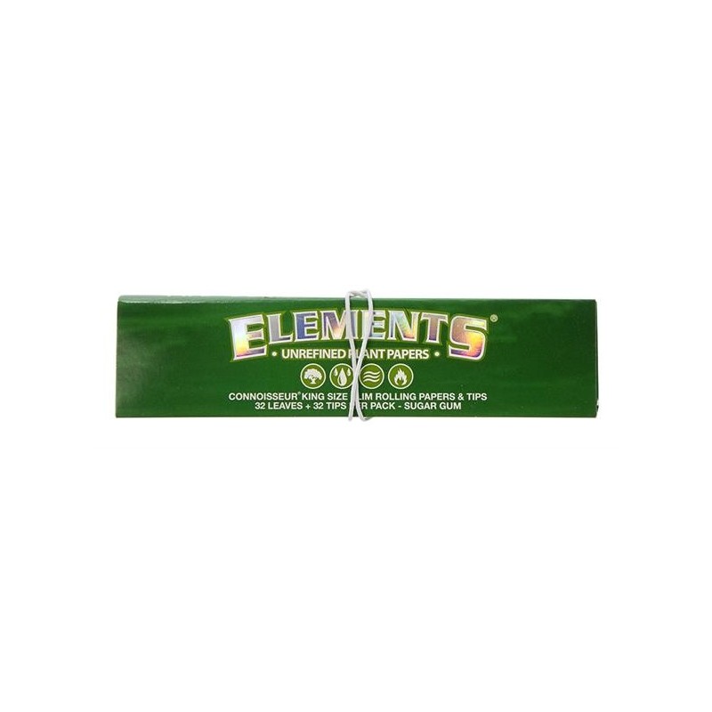 Elements Green Connoisseur Paper and Tips King Size Slim