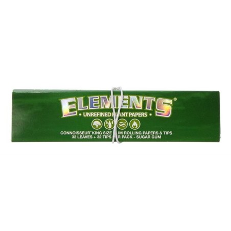 Elements Green Connoisseur Paper and Tips King Size Slim