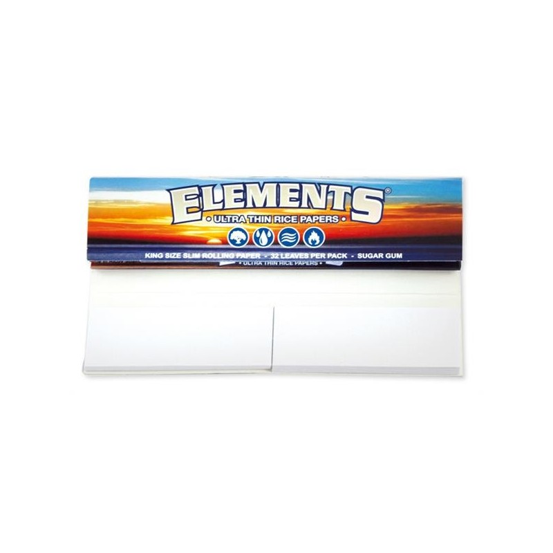 Elements Connoisseur Paper und Tips King Size Slim Ultra Thin