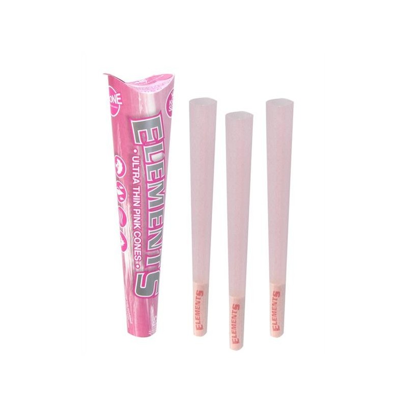 Elements Pink Cones King Size - 3er Pack