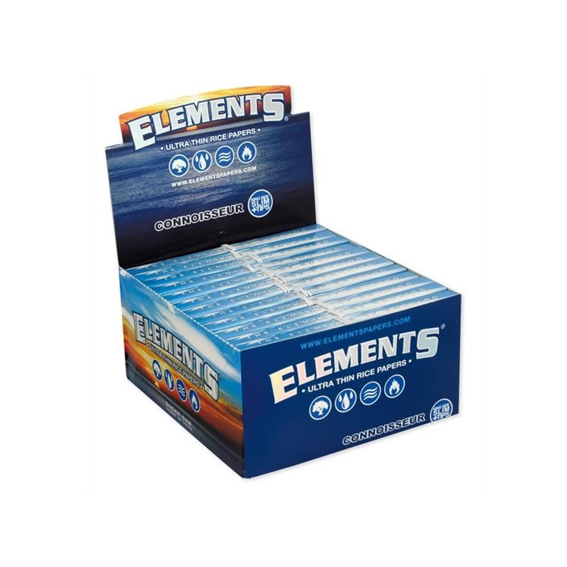 Elements Connoisseur Paper and Tips King Size Slim 24er Box