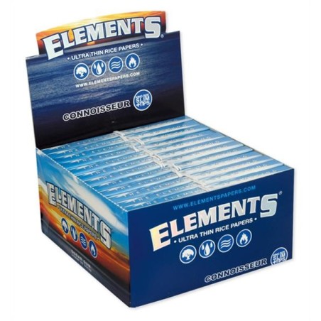 Elements Connoisseur Paper and Tips King Size Slim 24er Box