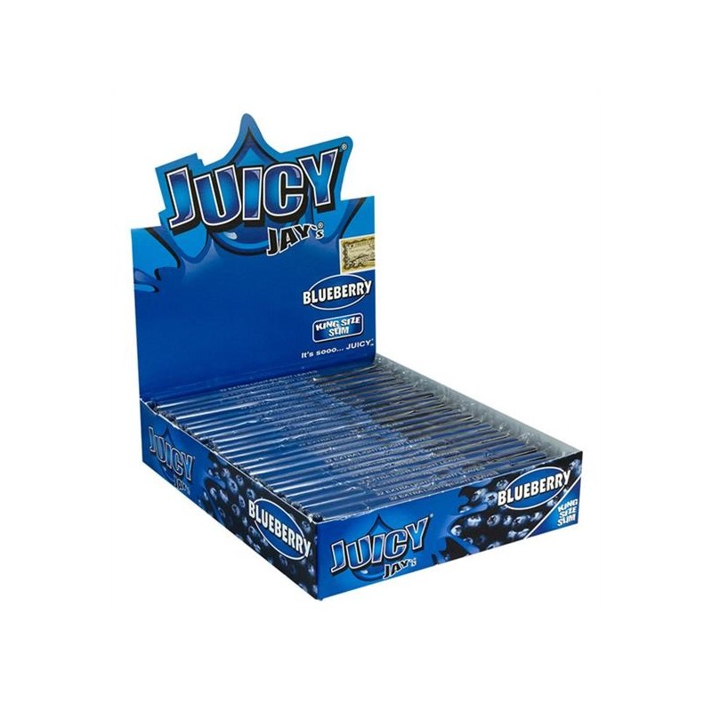 Juicy Jays Paper King Size Slim Blueberry 24er Box