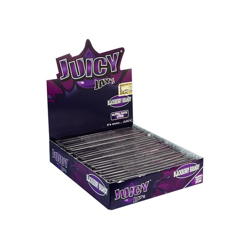 Juicy Jays Paper King Size Slim Blackberry Brandy 24er Box