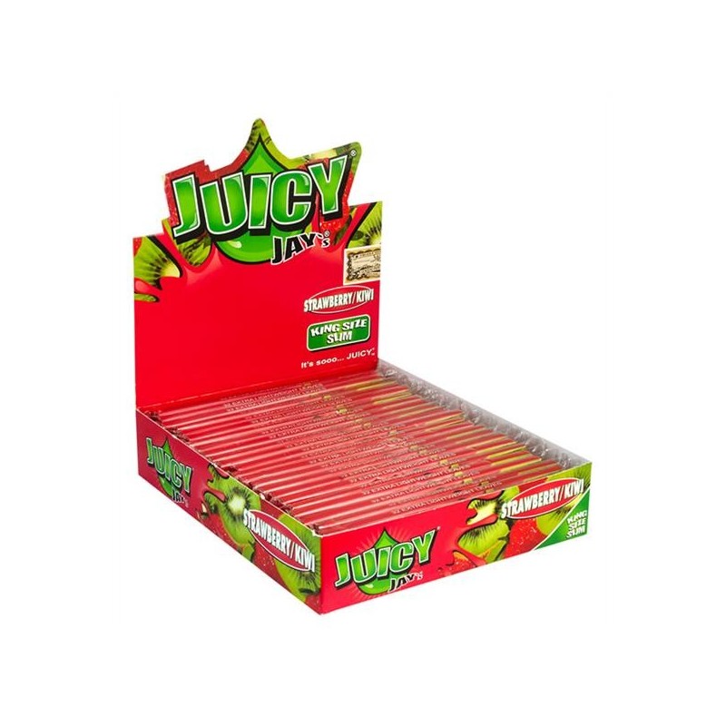 Juicy Jays Paper King Size Slim Strawberry Kiwi 24er Box