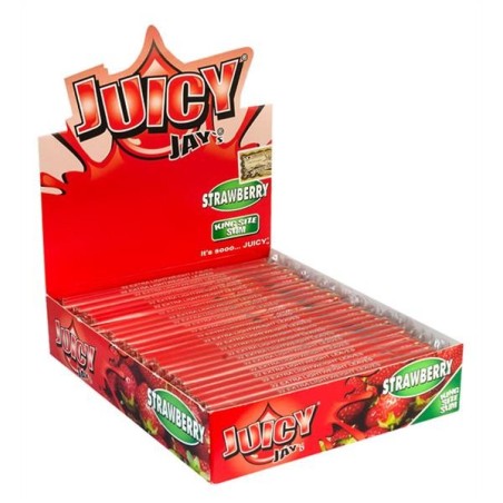 Juicy Jays Paper King Size Slim Strawberry 24er Box