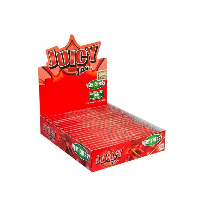 Juicy Jays Paper King Size Slim Very Cherry 24er Box