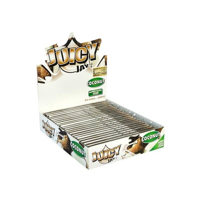 Juicy Jays Paper King Size Slim Coconut 24er Box