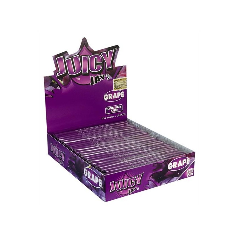 Juicy Jays Paper King Size Slim Grape 24er Box