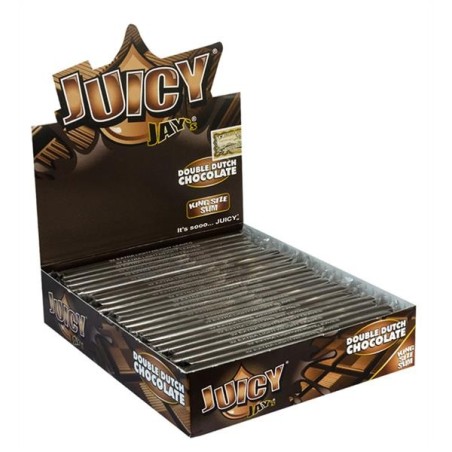 Juicy Jays Paper King Size Slim Double Dutch Chocolate 24er Box