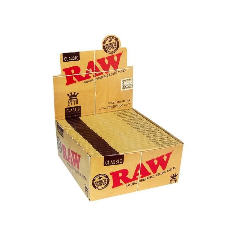 RAW Classic Kingsize Slim Blättchen - 50er Box