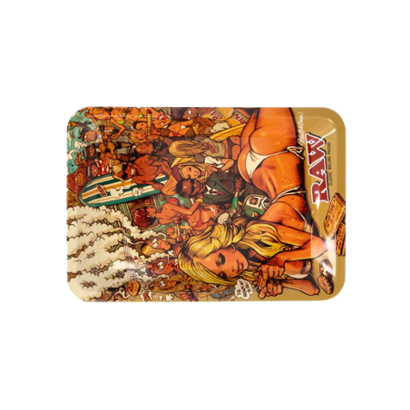 RAW Rolling Tray RJB Summer Beach mini