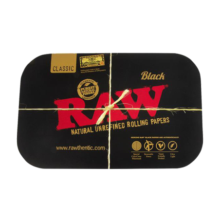 RAW Black Cover for Rolling Tray small