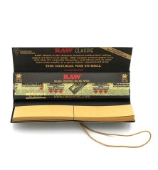 RAW Black Connoisseur King Size Slim Paper and Tips