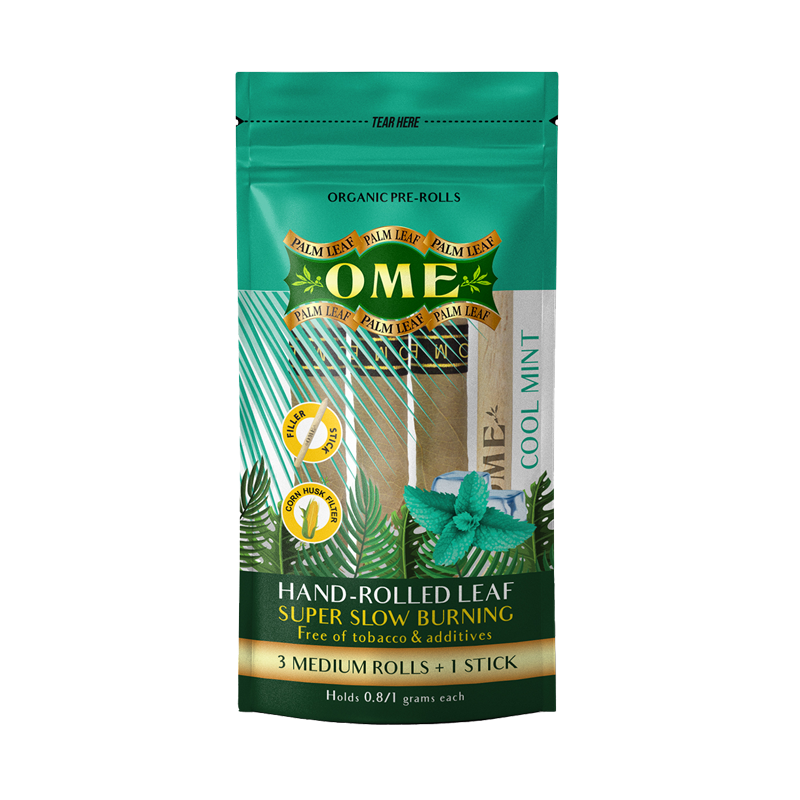 OME Pre-Rolls Palm Leaf Medium Cool Mint 3 pcs.