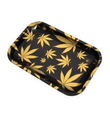 FIRE-FLOW™ Gold Leaves Rolling Tray klein