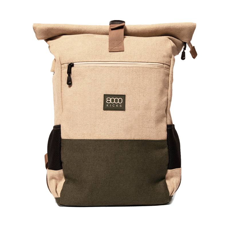 8000Kicks Alltagsrucksack Beige & Grün