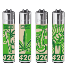 Clipper Feuerzeug Fourtwenty - 4er Set