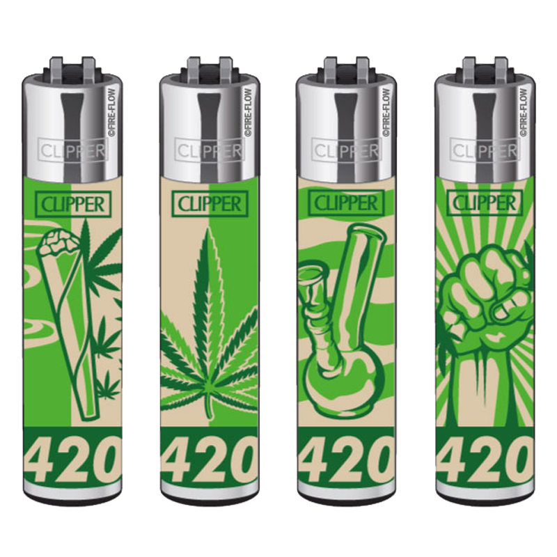 Clipper Feuerzeug Fourtwenty - 4er Set