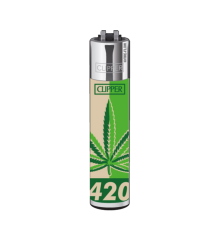 Clipper lighter Fourtwenty - hemp leaf