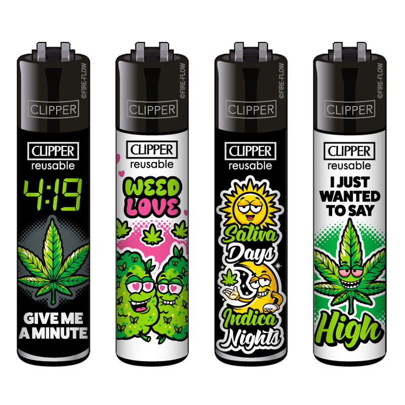 Clipper Feuerzeug 420 Mix 8 - 4er Set