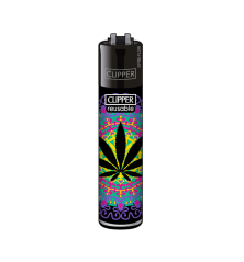 Clipper Feuerzeug Neon Leaves - Motiv 2