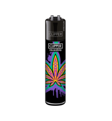 Clipper Feuerzeug Neon Leaves - Motiv 3