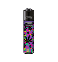 Clipper Feuerzeug Neon Leaves - Motiv 4