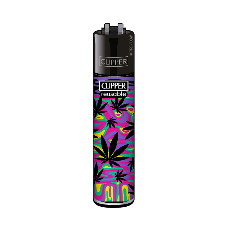 Clipper lighter Neon Leaves - Motif 4