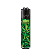 Clipper lighter Mix Pattern - hemp leaf