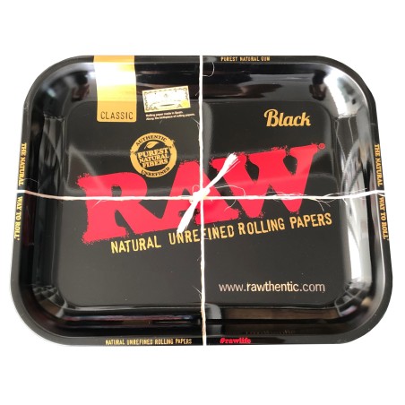 RAW Rolling Tray Black large