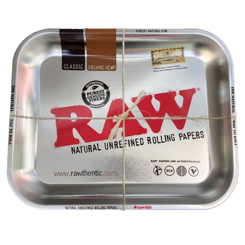 RAW Rolling Tray Steel Metallic large