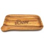 RAW Rolling Tray aus Holz mit Ausguss