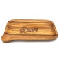 RAW Rolling Tray made of wood with spout