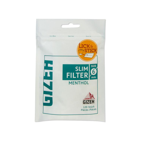 GIZEH Slim Filter Menthol