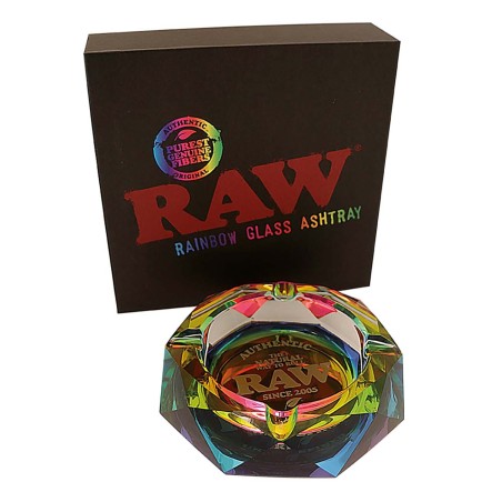 RAW Rainbow ashtray made of crystal glass